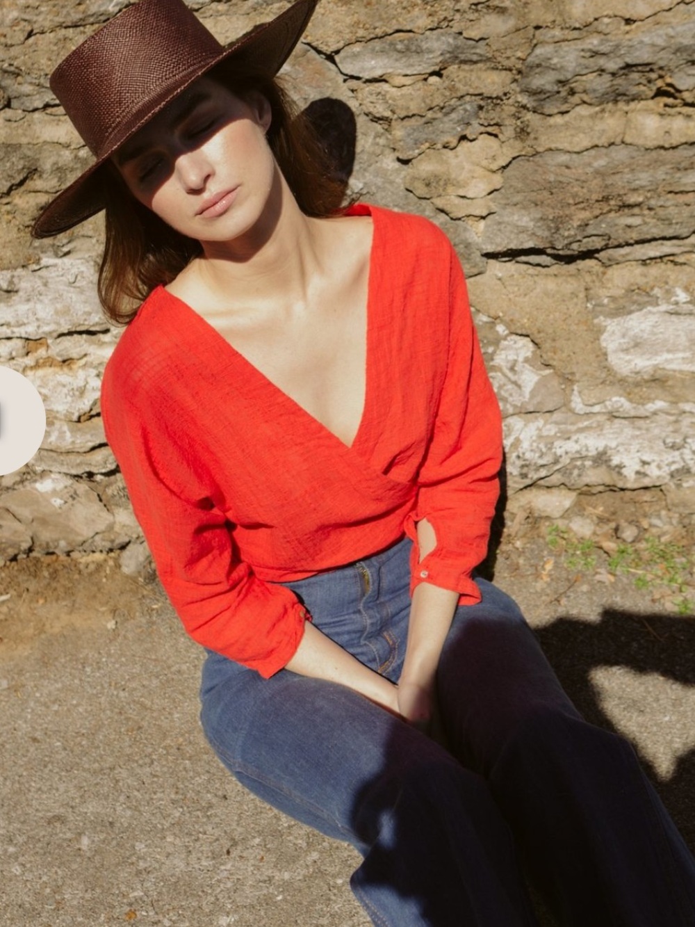 Gillia wrap top